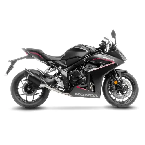 LEOVINCE HONDA CB 650 R café / CBR / 2019 2025 LV-14 R INOX BLACK ligne d'échappement NON HOM - 15611BU