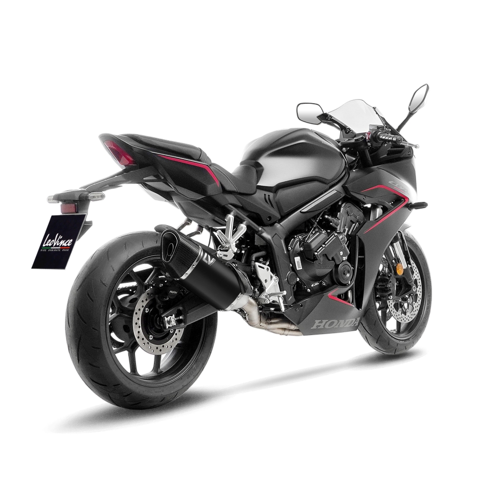 LEOVINCE HONDA CB 650 R café / CBR / 2019 2025 LV-14 R INOX BLACK exhaust system NOT APP - 15611BU