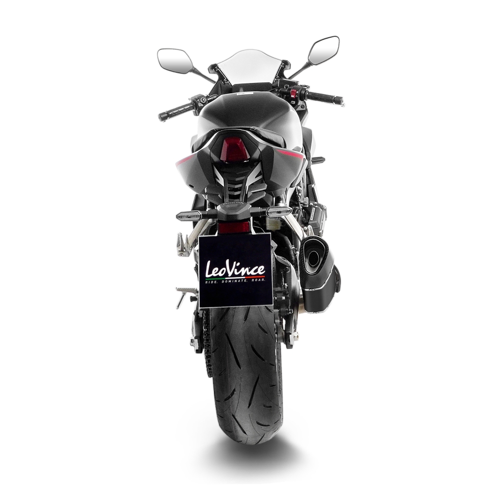 LEOVINCE HONDA CB 650 R café / CBR / 2019 2025 LV-14 R INOX BLACK exhaust system NOT APP - 15611BU