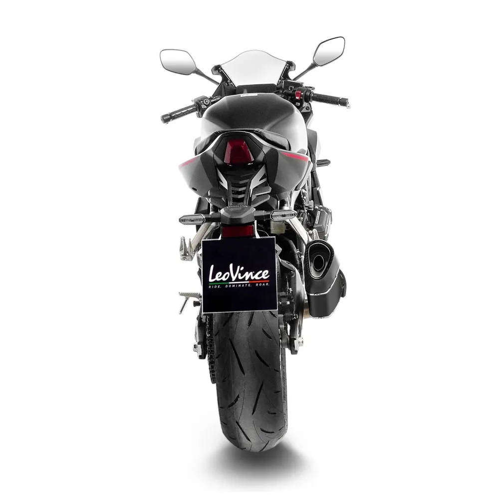 LEOVINCE HONDA CB 650 R café / CBR / 2019 2025 LV-14 R INOX BLACK ligne d'échappement NON HOM - 15611BU