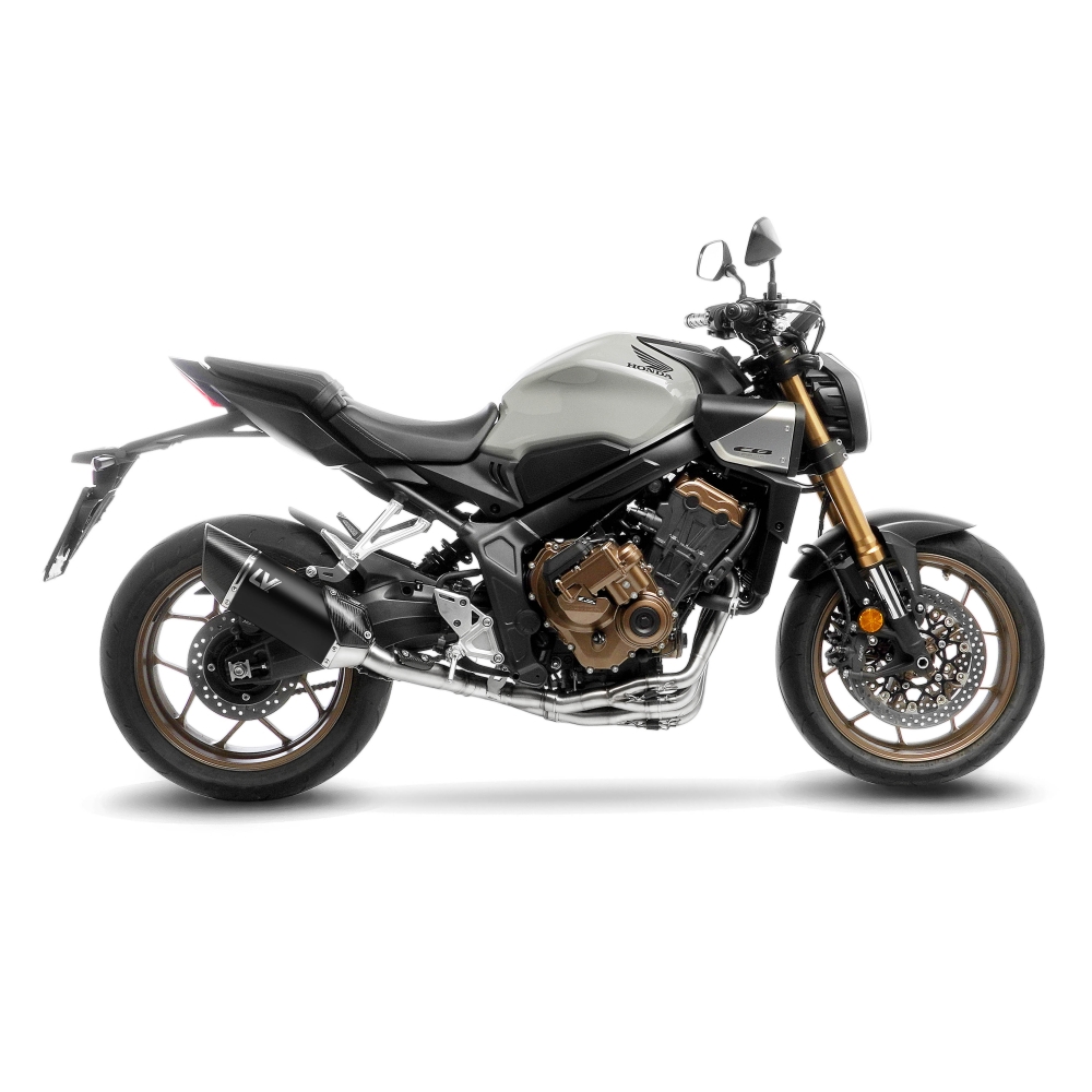 LEOVINCE HONDA CB 650 R café / CBR / 2019 2025 LV-14 R INOX BLACK exhaust system NOT APP - 15611BU
