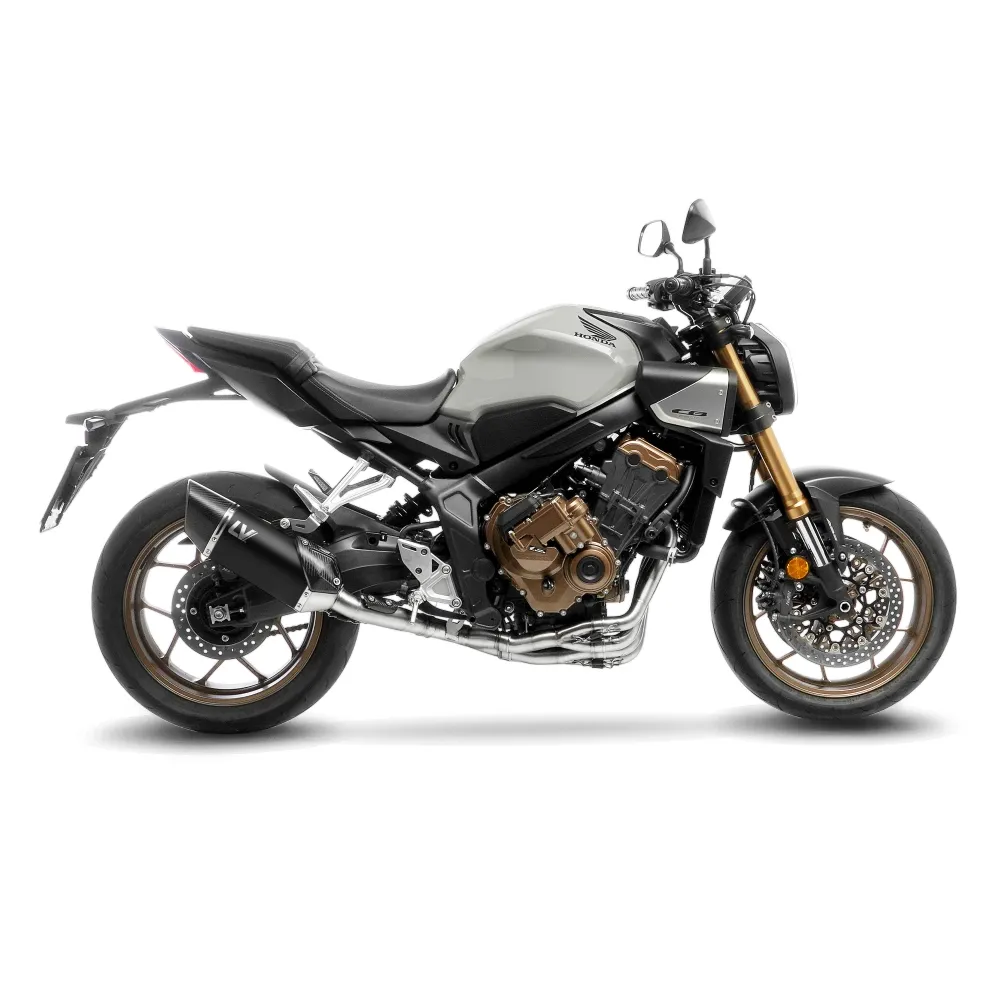 LEOVINCE HONDA CB 650 R café / CBR / 2019 2025 LV-14 R INOX BLACK ligne d'échappement NON HOM - 15611BU