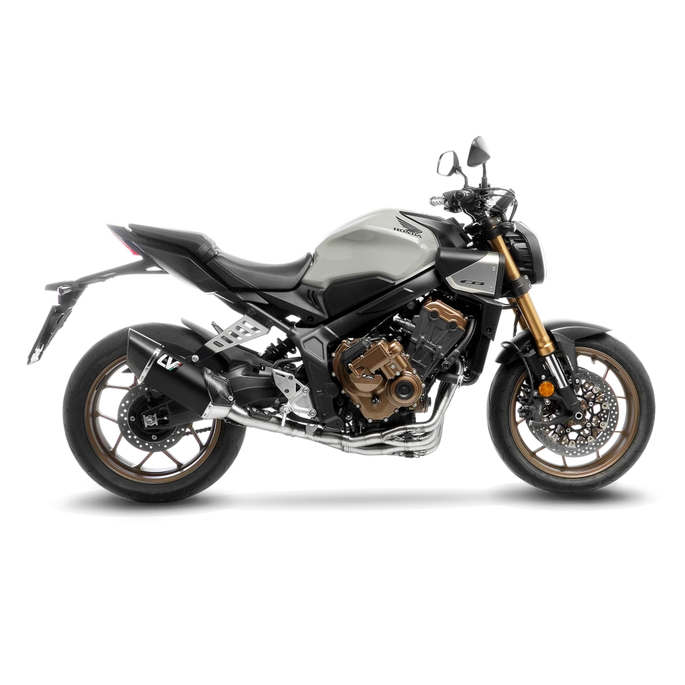 LEOVINCE HONDA CB 650 R café / CBR / 2019 2025 LV-14 R INOX BLACK exhaust system NOT APP - 15611BU