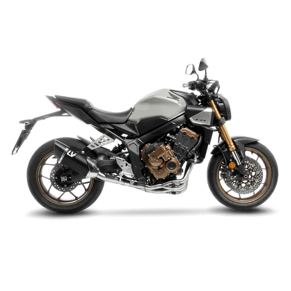 LEOVINCE HONDA CB 650 R café / CBR / 2019 2025 LV-14 R INOX BLACK ligne d'échappement NON HOM - 15611BU