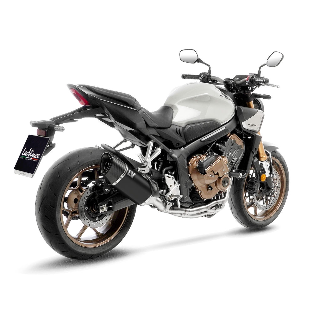 LEOVINCE HONDA CB 650 R café / CBR / 2019 2025 LV-14 R INOX BLACK exhaust system NOT APP - 15611BU