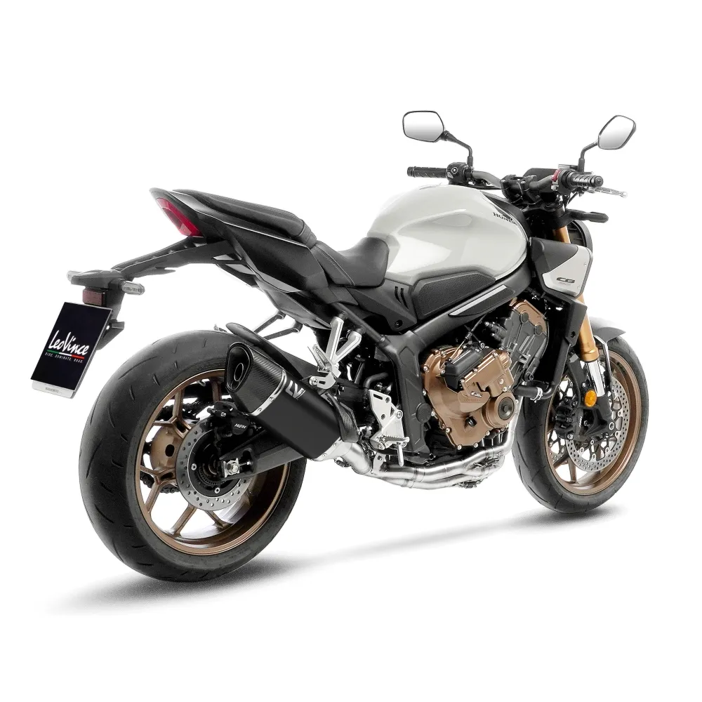 LEOVINCE HONDA CB 650 R café / CBR / 2019 2025 LV-14 R INOX BLACK ligne d'échappement NON HOM - 15611BU