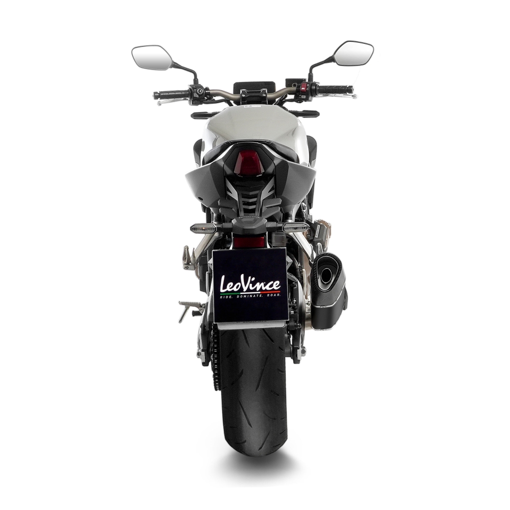 LEOVINCE HONDA CB 650 R café / CBR / 2019 2025 LV-14 R INOX BLACK exhaust system NOT APP - 15611BU