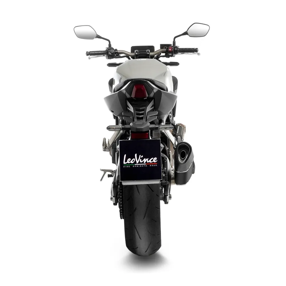 LEOVINCE HONDA CB 650 R café / CBR / 2019 2025 LV-14 R INOX BLACK exhaust system NOT APP - 15611BU