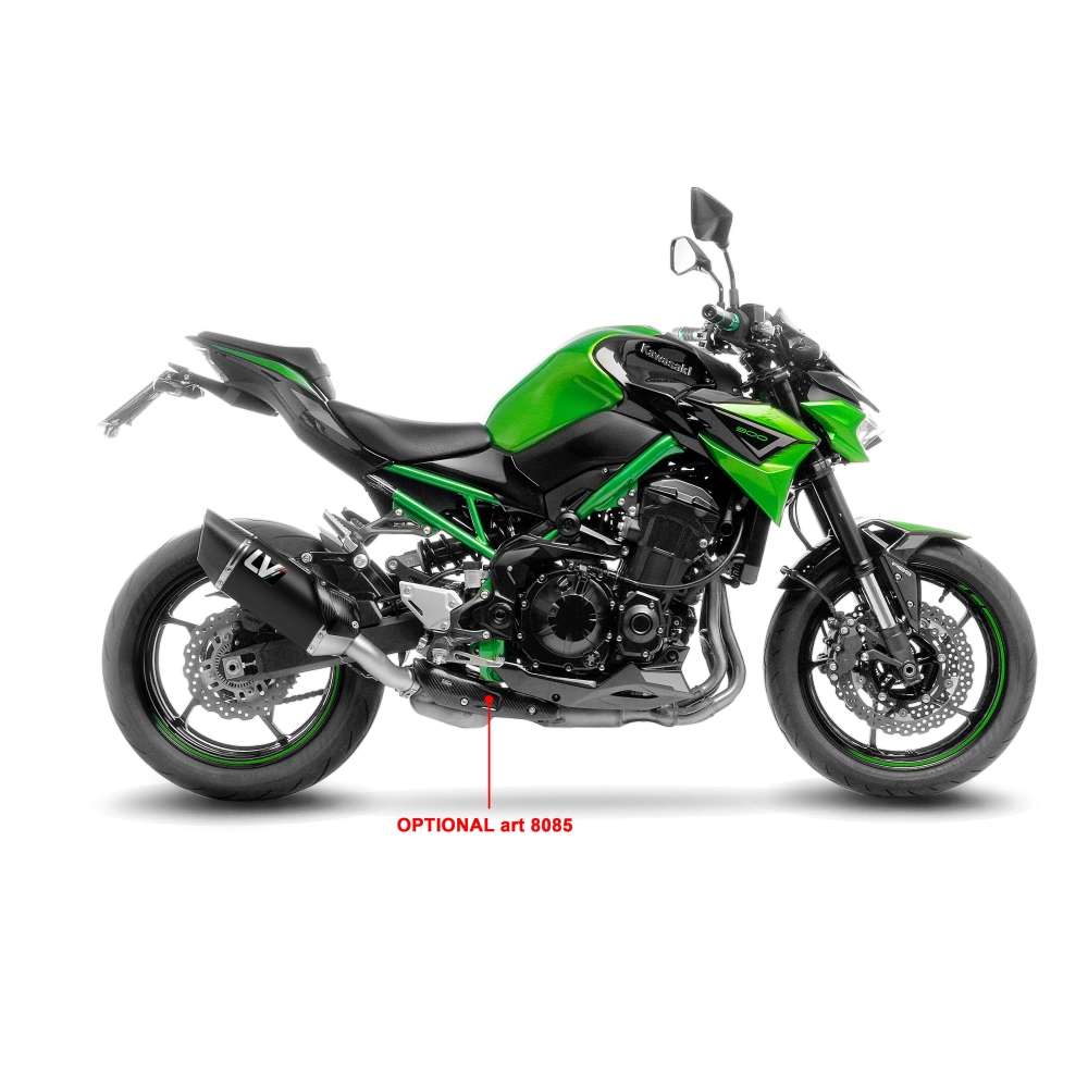 LEOVINCE KAWASAKI Z 900 / A2 / 2017 2024 LV-14 R INOX BLACK exhaust  EURO5 - 15605B