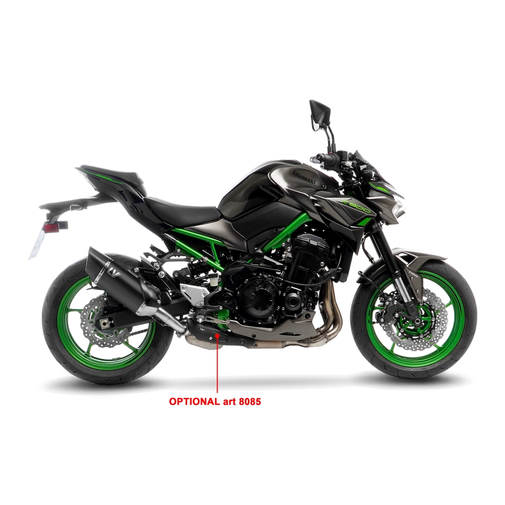 LEOVINCE KAWASAKI Z 900 / 2020 2024 LV-14 R INOX BLACK exhaust  EURO5 - 15603B