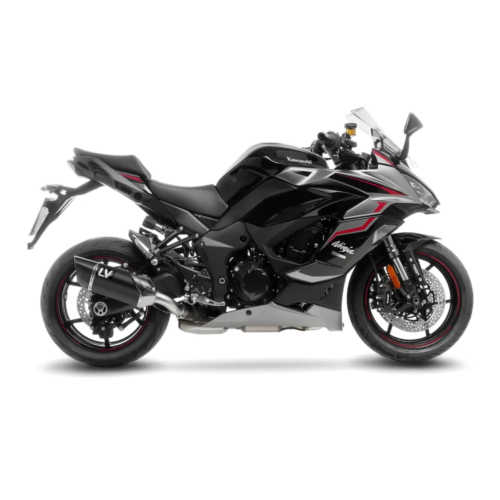 LEOVINCE KAWASAKI NINJA 1000 SX / TOURER / 2020 2024 LV-14 R INOX BLACK pot d'échappement EURO5 - 15602B