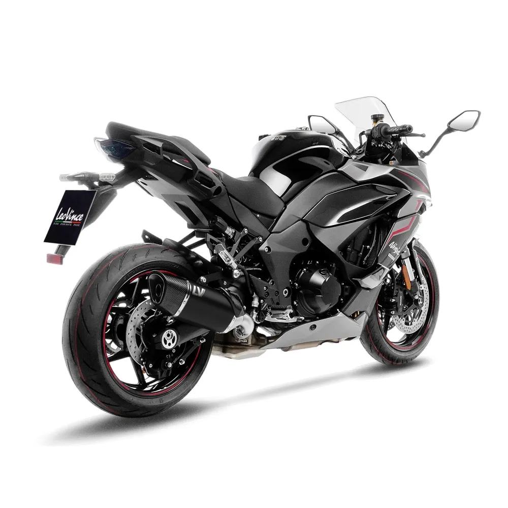 LEOVINCE KAWASAKI NINJA 1000 SX / TOURER / 2020 2024 LV-14 R INOX BLACK exhaust  EURO5 - 15602B