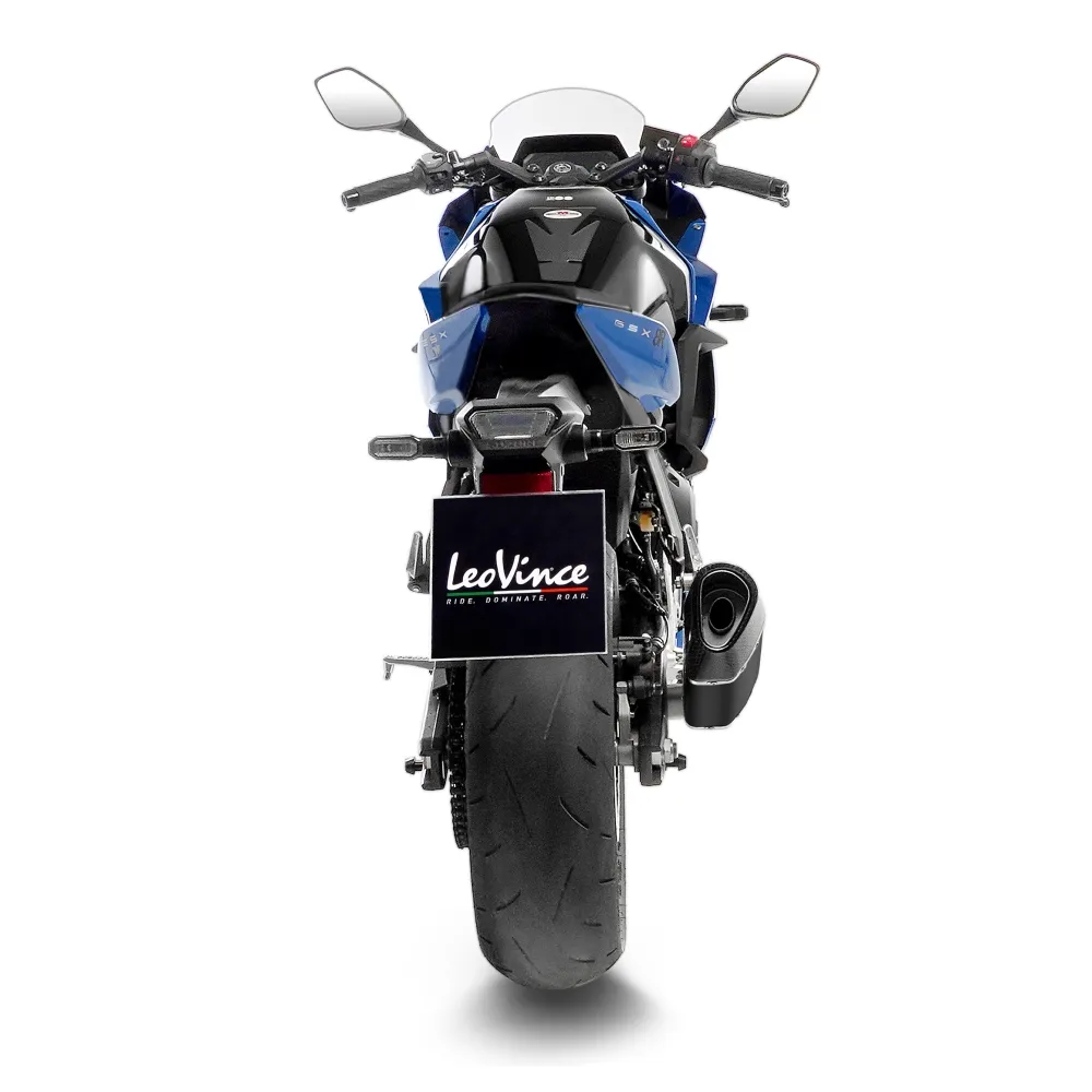 LEOVINCE SUZUKI GSX-8 S / R / 2023 2024 LV-14 R INOX BLACK ligne d'échappement NON HOM - 15606BU