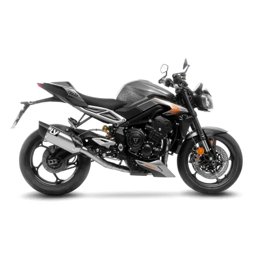 LEOVINCE TRIUMPH STREET TRIPLE 765 R / RS / A2 / 2023 2024 LV-14 R INOX ligne d'échappement NON HOM - 15608U