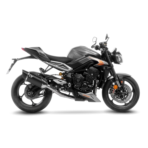 LEOVINCE TRIUMPH STREET TRIPLE 765 R / RS / A2 / 2023 2024 LV-14 R INOX BLACK exhaust system NOT APP - 15608BU