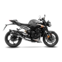 LEOVINCE TRIUMPH STREET TRIPLE 765 R / RS / A2 / 2023 2024 LV-14 R INOX BLACK ligne d'échappement NON HOM - 15608BU
