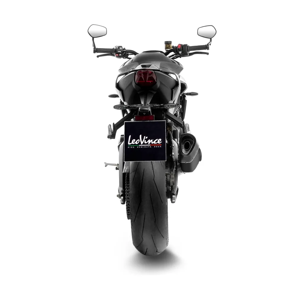 LEOVINCE TRIUMPH STREET TRIPLE 765 R / RS / A2 / 2023 2024 LV-14 R INOX BLACK exhaust system NOT APP - 15608BU