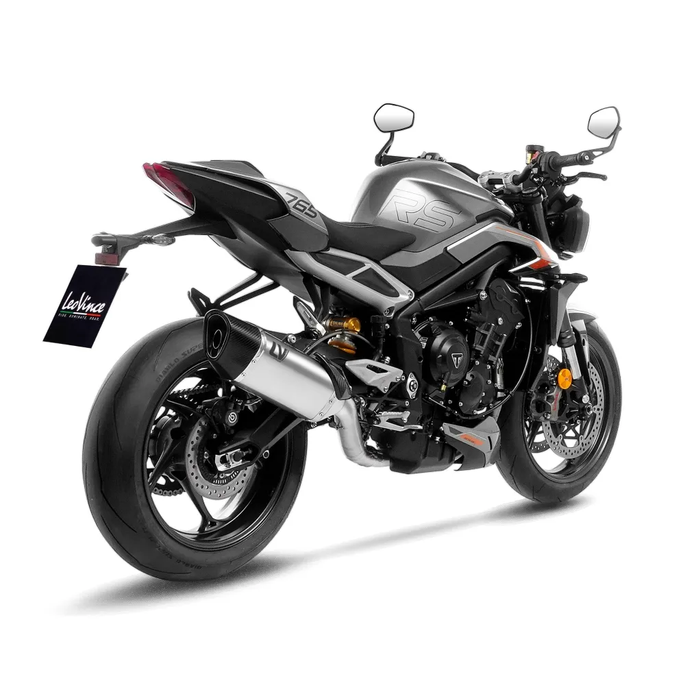 LEOVINCE TRIUMPH STREET TRIPLE 765 R / RS / A2 / 2023 2024 LV-14 R TITANE ligne d'échappement NON HOM - 15608TU