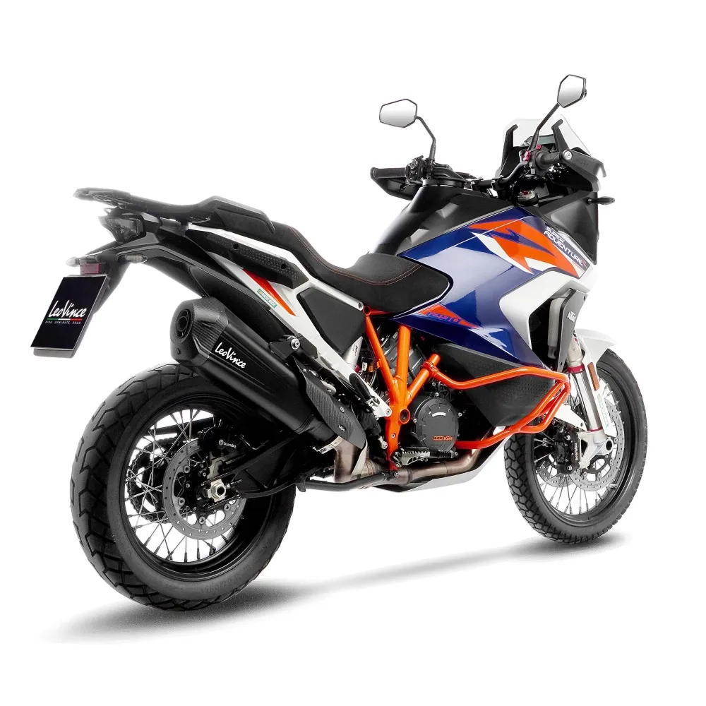LEOVINCE KTM 1290 ADVENTURE R / S / 2021 2024 LV-12 INOX BLACK pot échappement NON HOM - 15308BU