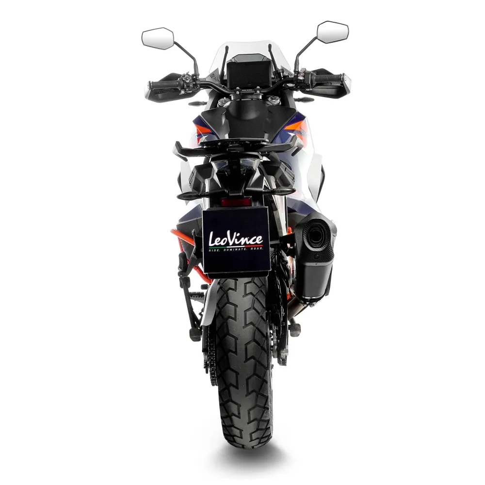 LEOVINCE KTM 1290 ADVENTURE R / S / 2021 2024 LV-12 INOX BLACK pot échappement NON HOM - 15308BU