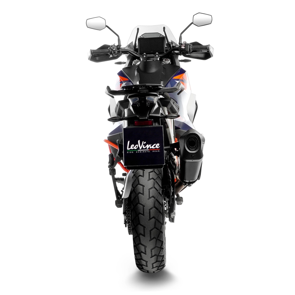 LEOVINCE KTM 1290 ADVENTURE R / S / 2021 2024  LV-12 INOX BLACK silencer exhaust NOT APP - 15308BU