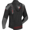 BERING blouson moto scooter SNAP cuir homme toutes saisons BCB588 - Noir/Gris