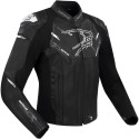 BERING motorcycle scooter jacket SNAP man all seasons leather BCB589 - Black/White