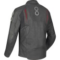 BERING motorcycle scooter jacket RADIAL man all seasons leather BCB601 - Black/Red