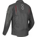 BERING motorcycle scooter jacket RADIAL man all seasons leather BCB601 - Black/Red