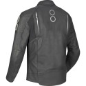 BERING blouson moto scooter RADIAL cuir homme toutes saisons BCB609 - Noir/Blanc