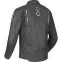 BERING motorcycle scooter jacket RADIAL man all seasons leather BCB601 - Black/White