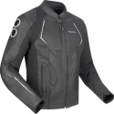 BERING motorcycle scooter jacket RADIAL man all seasons leather BCB601 - Black/White