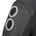 BERING blouson moto scooter RADIAL cuir homme toutes saisons BCB609 - Noir/Blanc