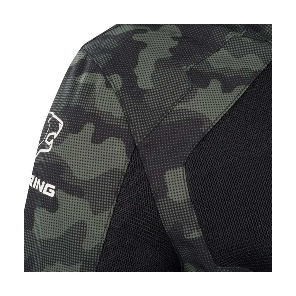BERING blouson moto ZENITH textile homme été BTB1485 - Noir/Camo