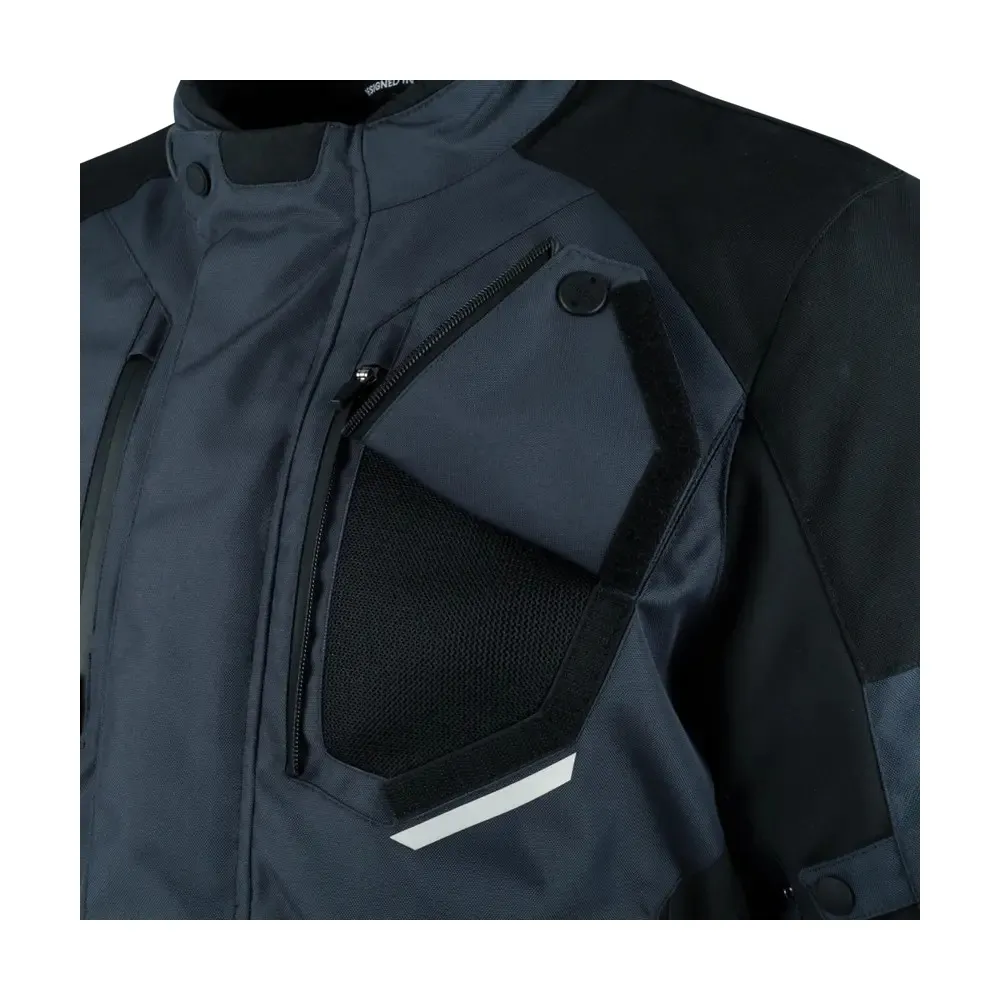 BERING motorcycle jacket CALGARY  winter mid-season man textile BTV1098 - Black/Grey
