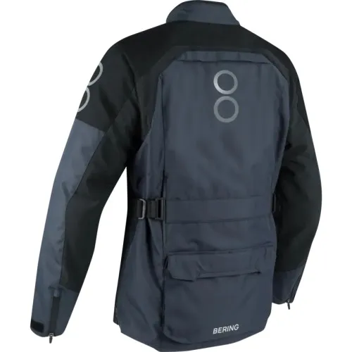 BERING motorcycle jacket CALGARY  winter mid-season man textile BTV1098 - Black/Grey