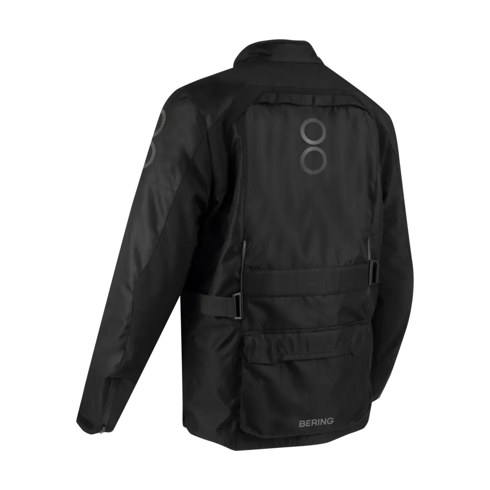 BERING motorcycle jacket CALGARY  winter mid-season man textile BTV1098 - Black/Grey
