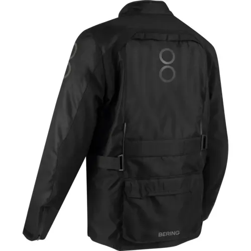 BERING motorcycle jacket CALGARY  winter mid-season man textile BTV1098 - Black/Grey