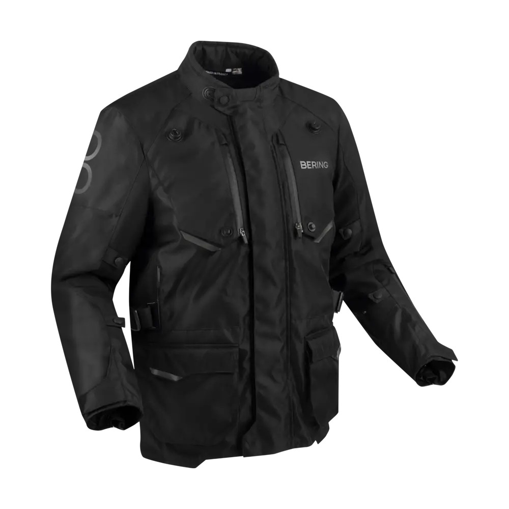 BERING motorcycle jacket CALGARY  winter mid-season man textile BTV1098 - Black/Grey