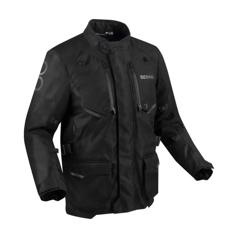 BERING motorcycle jacket CALGARY  winter mid-season man textile BTV1098 - Black/Grey