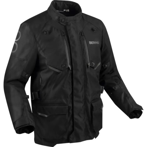 BERING motorcycle jacket CALGARY  winter mid-season man textile BTV1098 - Black/Grey