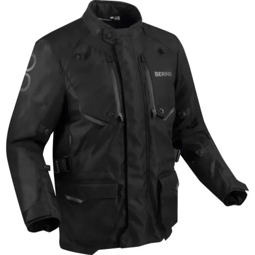 BERING motorcycle jacket CALGARY  winter mid-season man textile BTV1098 - Black/Grey