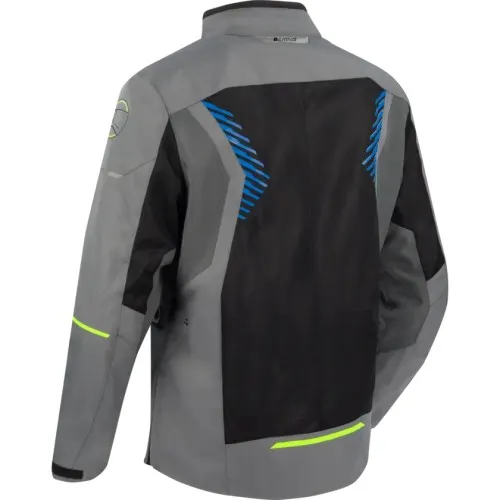 BERING motorcycle jacket BAKUNDU summer  man textile BTV832 - Grey/Black/Blue