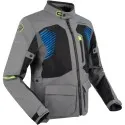 BERING motorcycle jacket BAKUNDU summer  man textile BTV832 - Grey/Black/Blue