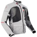 BERING motorcycle jacket BAKUNDU summer  man textile BTV831 - Grey/Black/Red