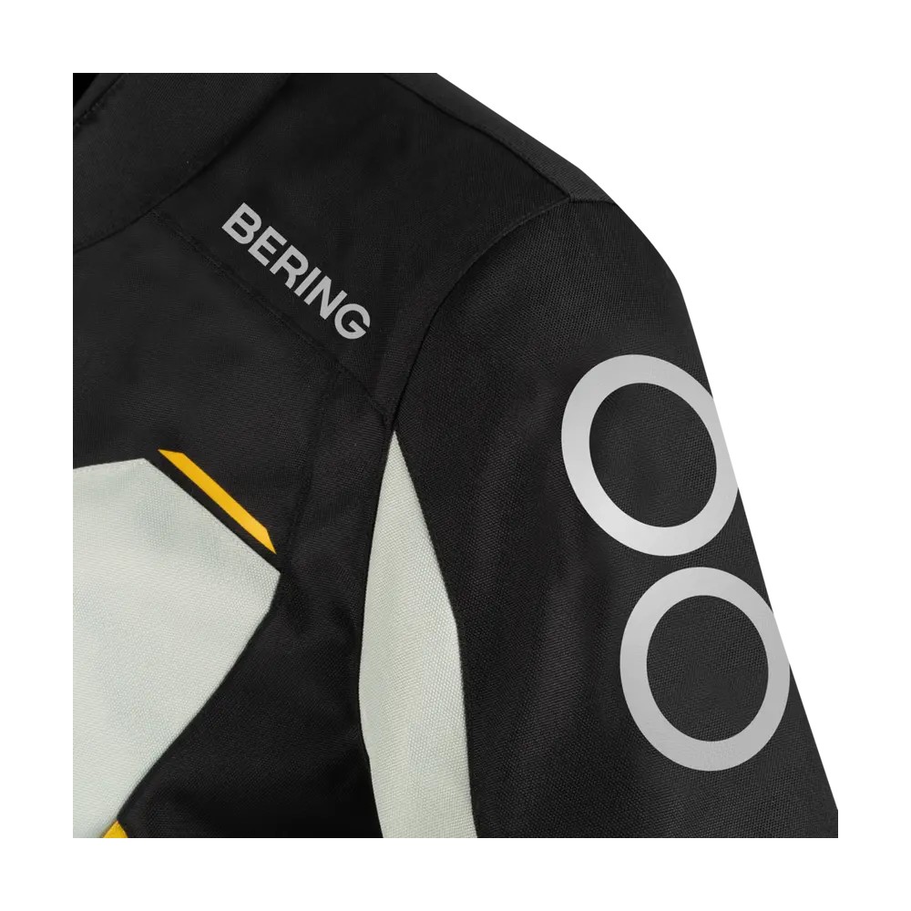BERING motorcycle jacket CALGARY  winter mid-season man textile BTV877 - Black/Grey/Yellow