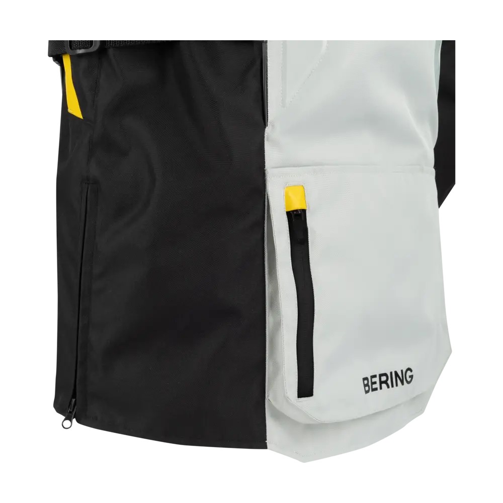 BERING motorcycle jacket CALGARY  winter mid-season man textile BTV877 - Black/Grey/Yellow