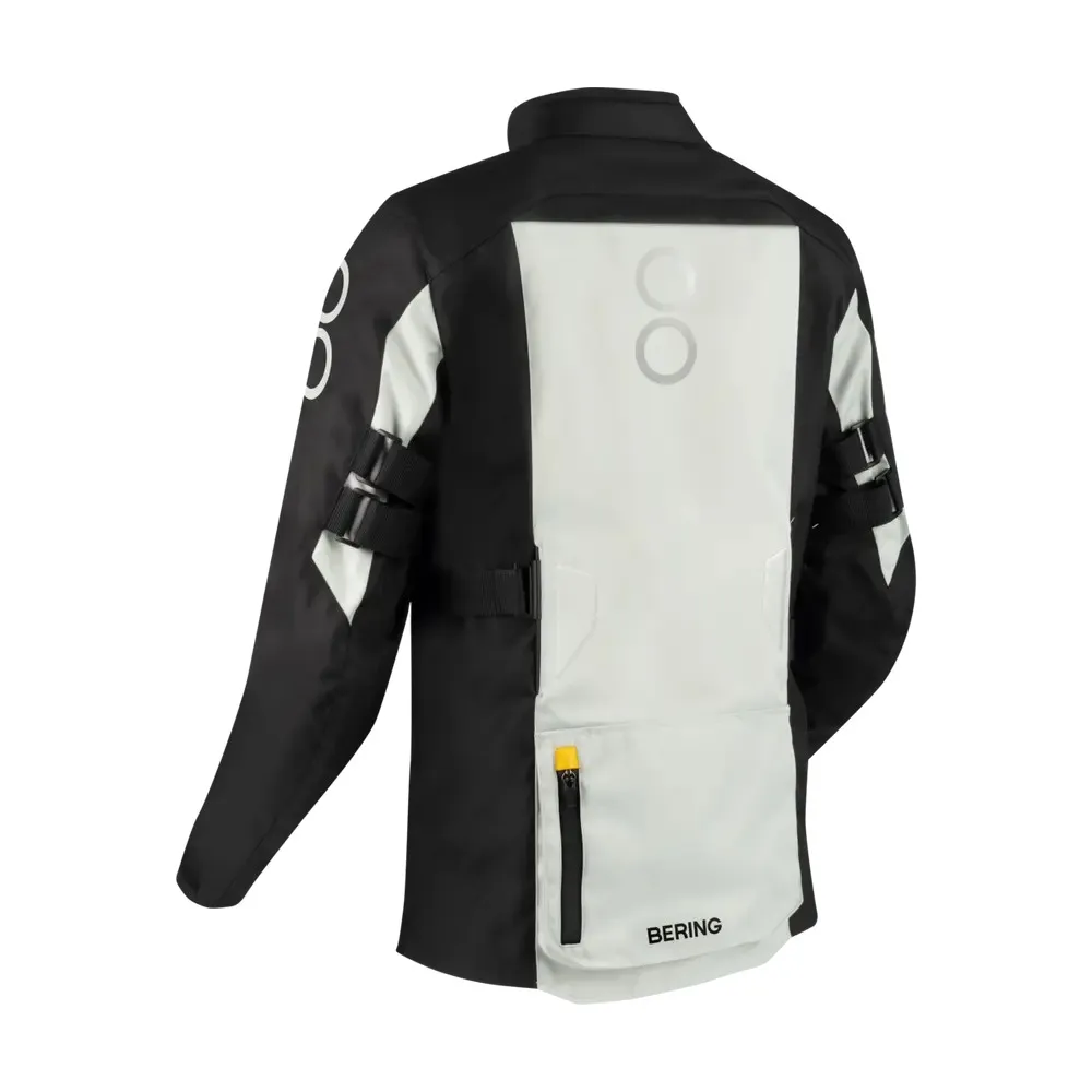 BERING motorcycle jacket CALGARY  winter mid-season man textile BTV877 - Black/Grey/Yellow