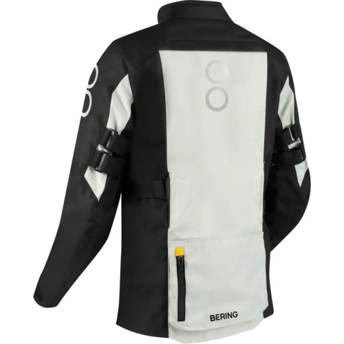 BERING motorcycle jacket CALGARY  winter mid-season man textile BTV877 - Black/Grey/Yellow