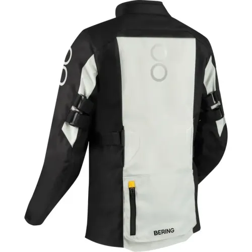 BERING motorcycle jacket CALGARY  winter mid-season man textile BTV877 - Black/Grey/Yellow